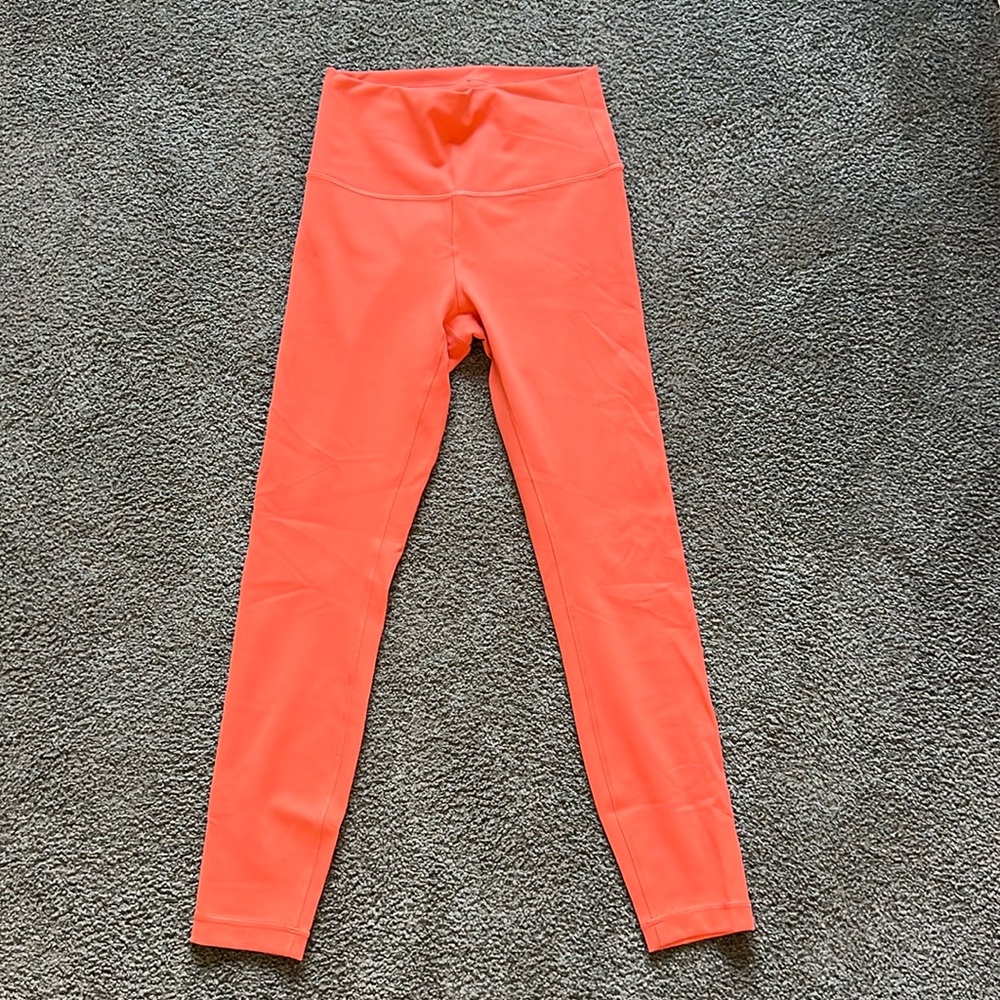 lululemon wunder train leggings in brick